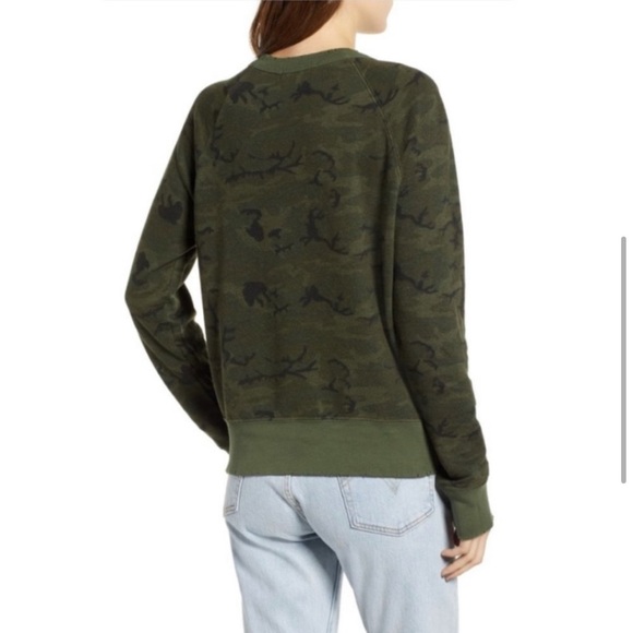 n:Philanthropy Knox Crewneck Sweatshirt in Moss (army green) Size Small - Picture 4 of 4